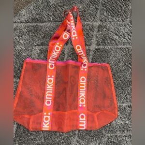 Anika thick mesh tote bag